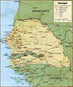 Map Senegal